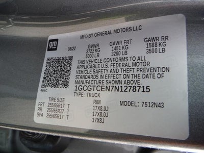 2022 Chevrolet Colorado LT