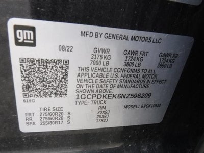 2022 Chevrolet Silverado 1500 LT (2FL)