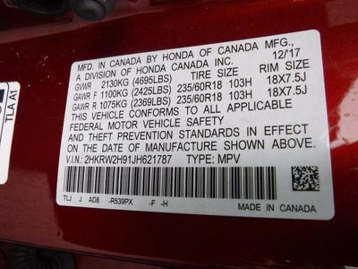 2018 Honda CR-V Touring