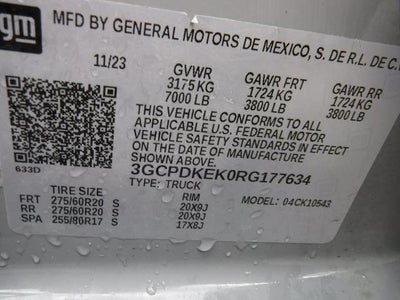 2024 Chevrolet Silverado 1500 LT (2FL)