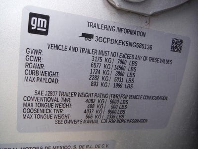 2022 Chevrolet Silverado 1500 LT (2FL)