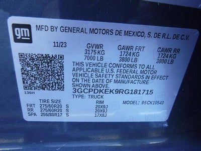 2024 Chevrolet Silverado 1500 LT (2FL)