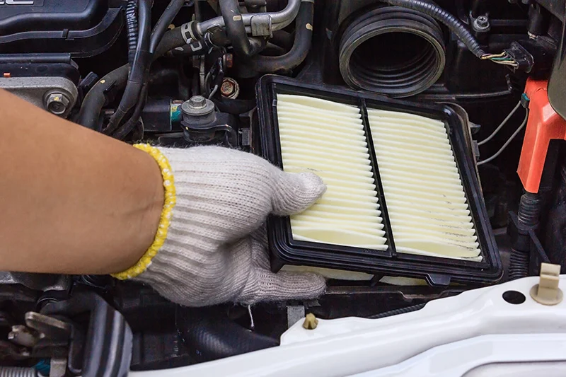 REPLACE ENGINE AIR FILTER